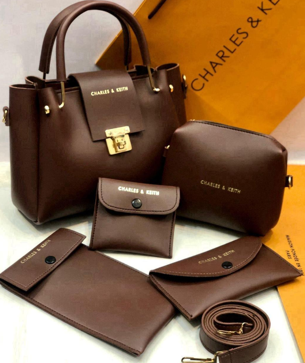 Charles & Keith 6-in-1 Premium Handbag Set – Elegant & Versatile