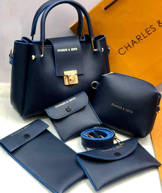 Charles & Keith 6-in-1 Premium Handbag Set – Elegant & Versatile