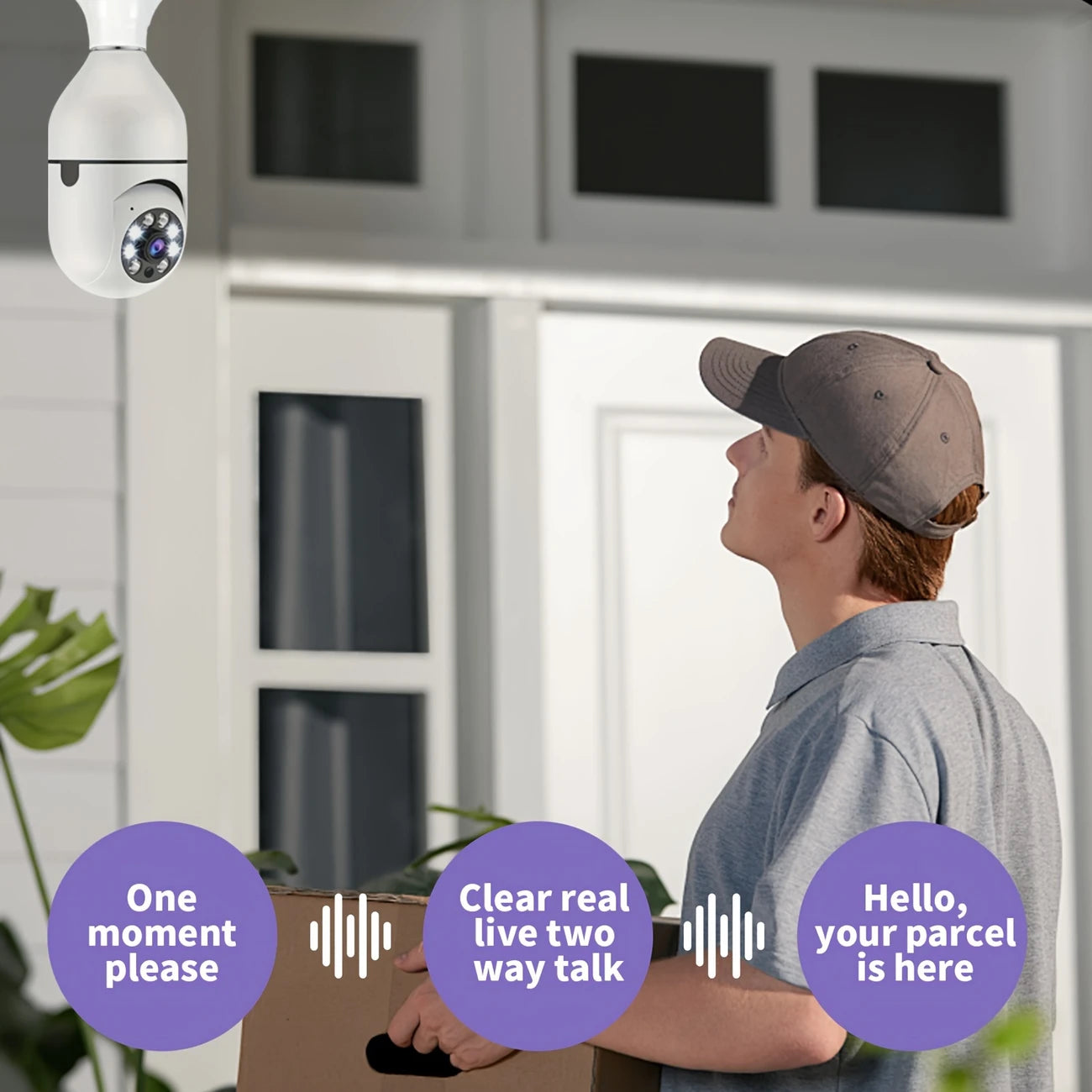 WiFi E27 360° Panoramic Bulb Surveillance Camera InDoor | OutDoor