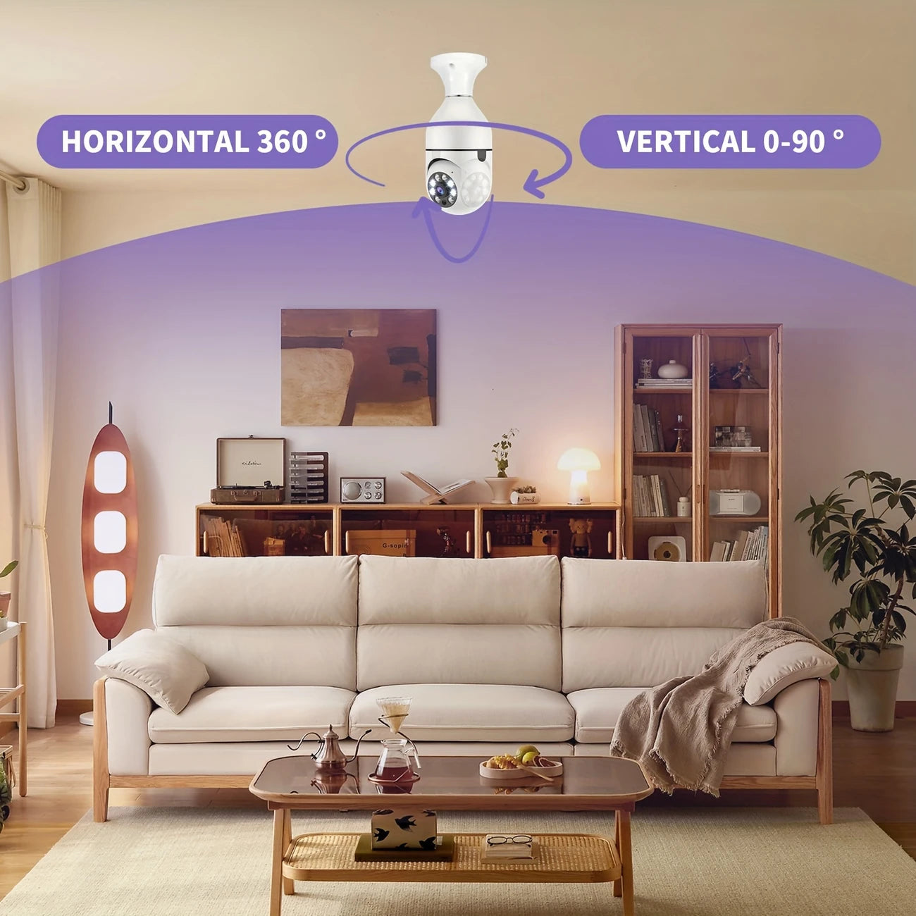 WiFi E27 360° Panoramic Bulb Surveillance Camera InDoor | OutDoor